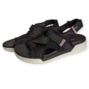 Ryka Sandals River Adjustable Straps Sport Mesh Athletic Black Women's Size 9W